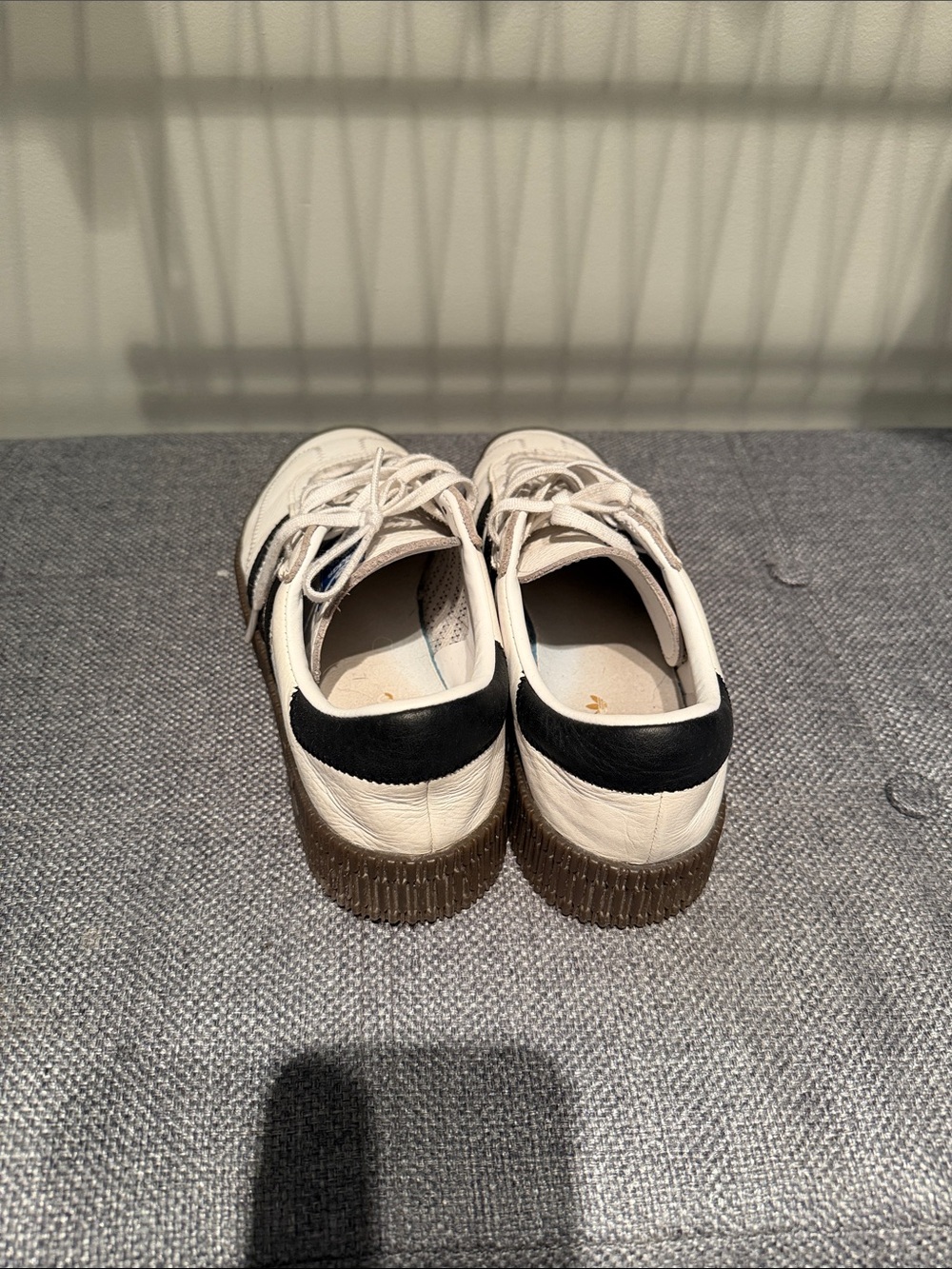 adidas Samba Platform Sneakers - White, Black, Brown - Picture 4 of 6
